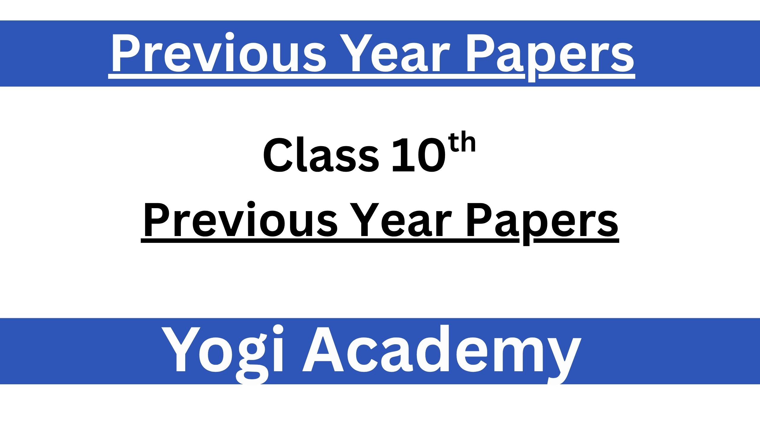 Previous Year Papers